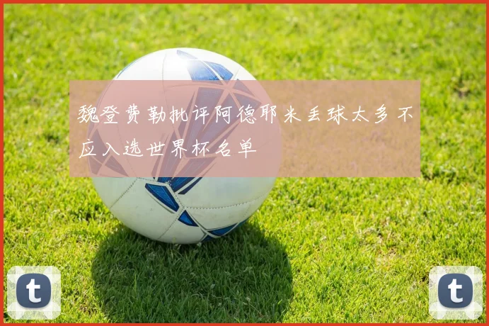 魏登费勒批评阿德耶米丢球太多不应入选世界杯名单